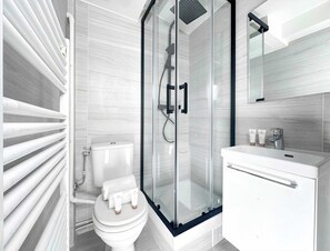 Shower, hair dryer, towels, shampoo - Montparnasse - Cosy studio for 2 (Paris)