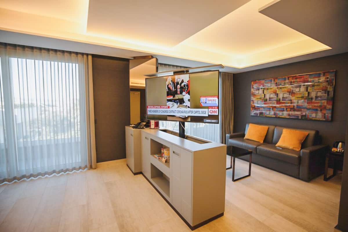 Suite Cinema | 1 habitación, sábanas italianas Frette y ropa de cama de alta calidad