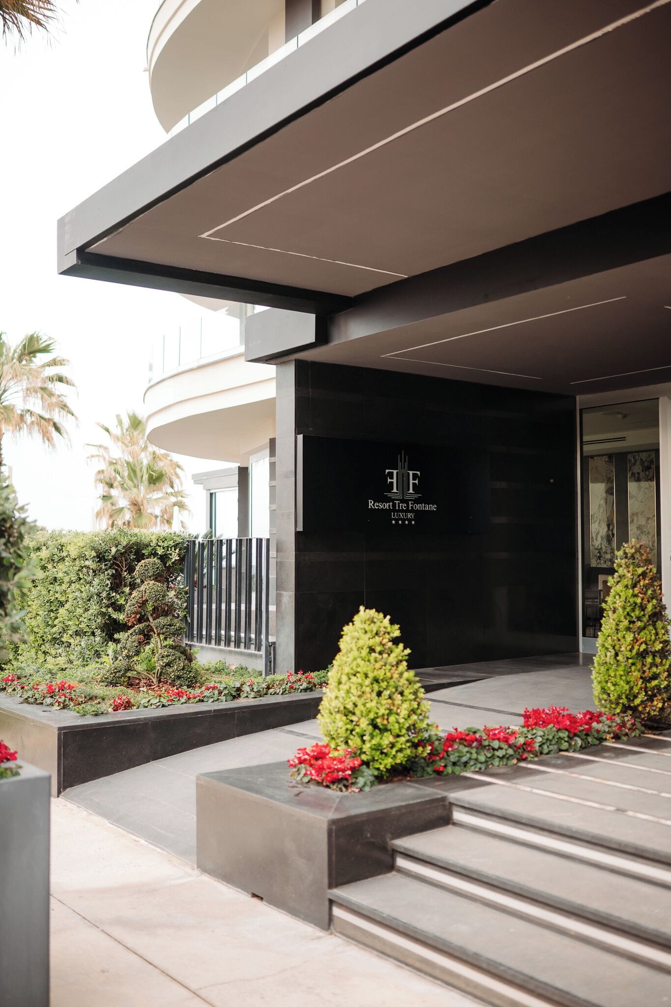 Facciata della struttura