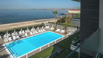 Suite con Jacuzzi e Vista Mare | 1 Schlafzimmer, italienische Bettbezüge von Frette