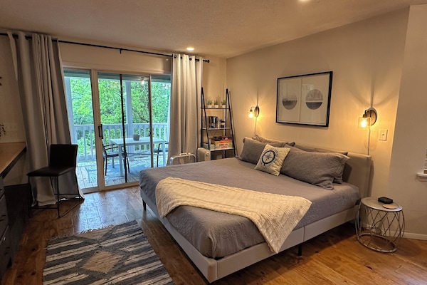 Top Floor Corner Unit- Studio Condo, located at the end of the complex (quieter)