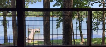 Lakefront rustic log cabin. Any season vacation, get away, or retreat.