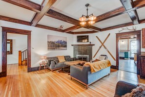 Deluxe House, Multiple Bedrooms, Mountain View, Mountainside | Living area - Rocky Mountain House - Sleeps 23 (Banff)