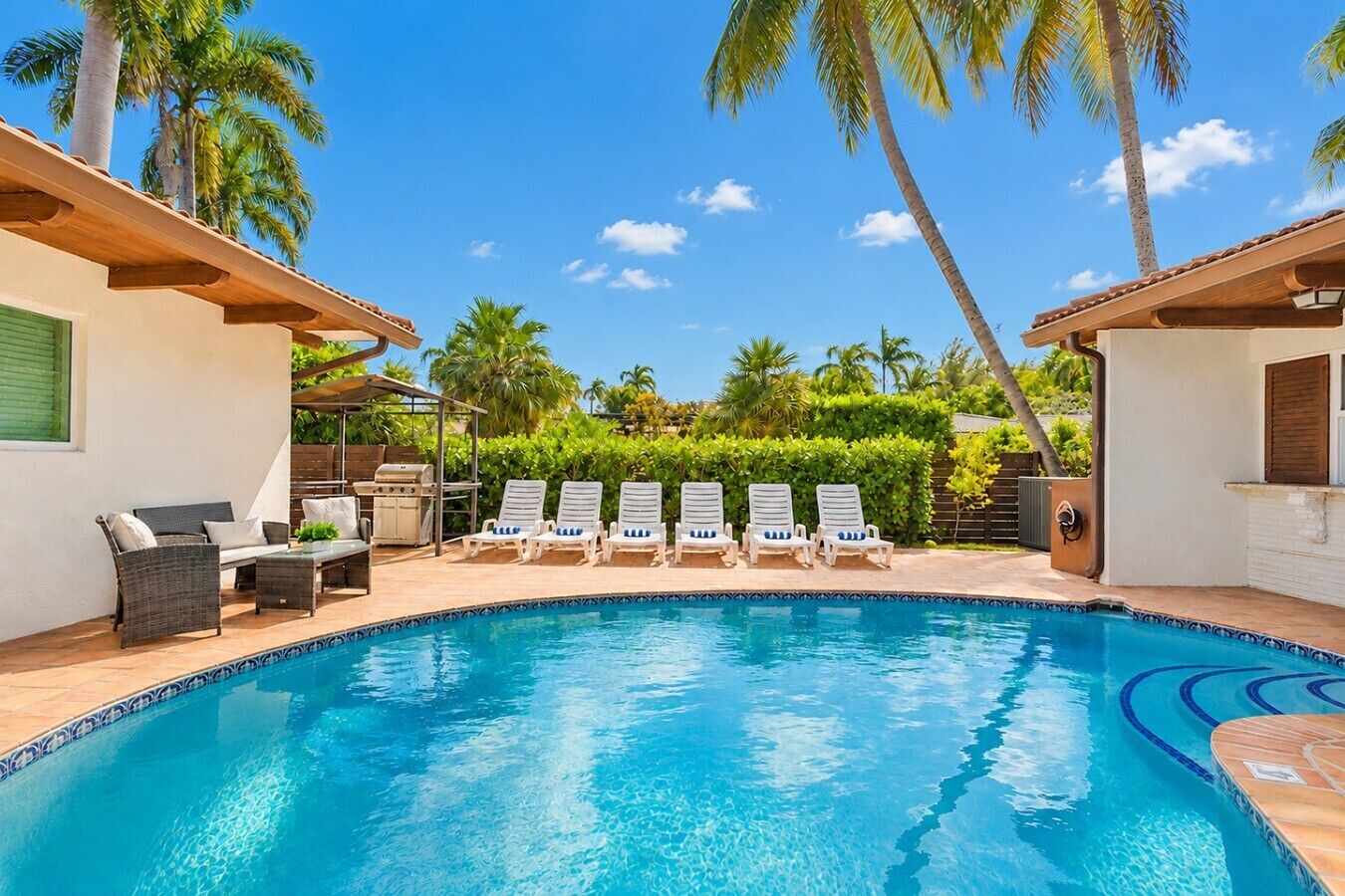 A heated pool