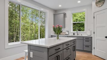 Refrigerador, microondas, horno, placa de cocina