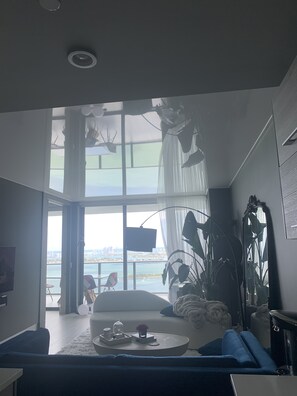 Living area - Stunning 2bed/3bath condo in Edgewater - 30 day min (Miami)