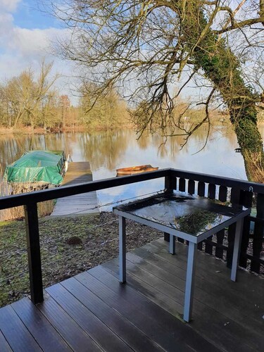Small house by the lake