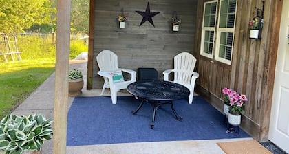 Cozy one room suite on two acres.