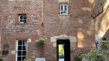 Uitzicht op de binnenplaats