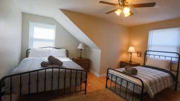 4 bedrooms, iron/ironing board, travel crib, WiFi