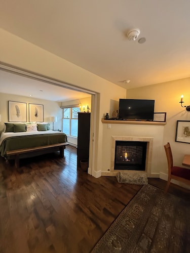 Extra Large Cozy 1 BR, chairlift just outside, ski in, fireplace, hardwood floor