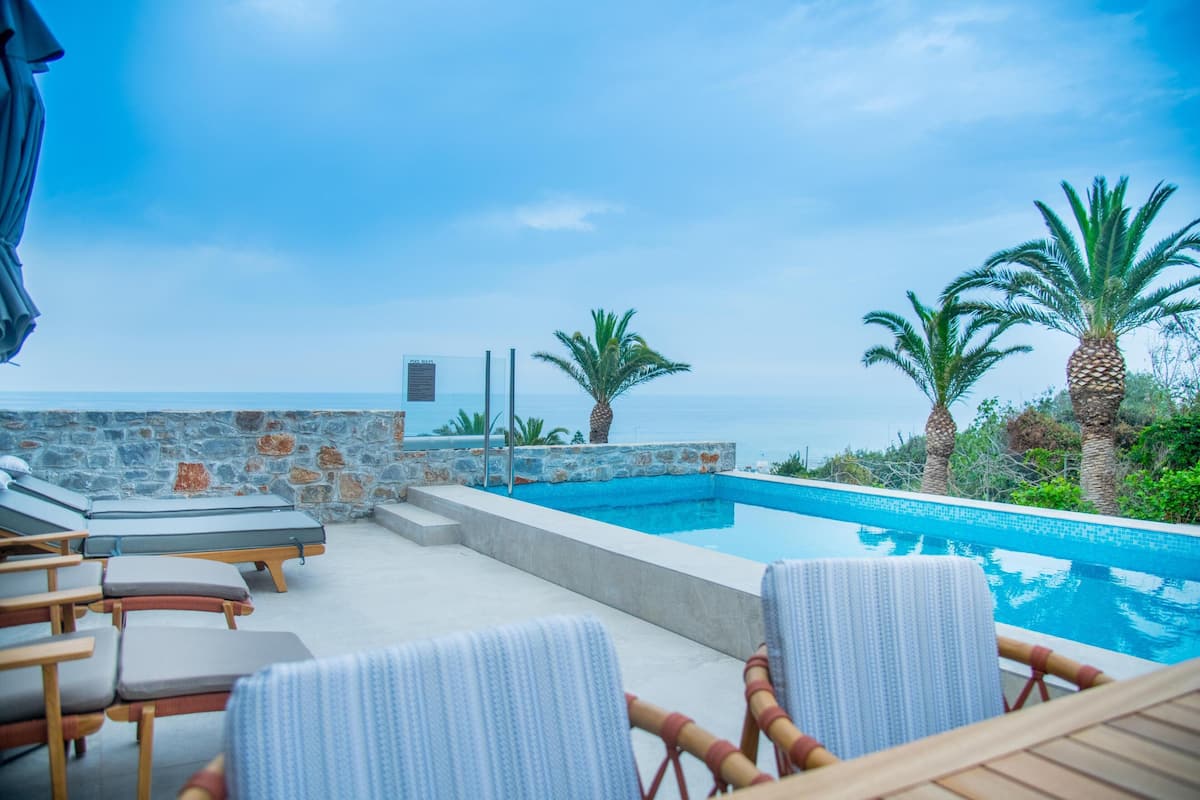 Sanctuary Suites Sea View Private Pool | In-room safe, blackout curtains, soundproofing, iron/ironing board