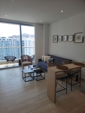 Blick von der Unterkunft