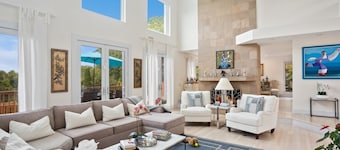 Private 2.1 acre gated home with heated pool and tennis & pickleball court