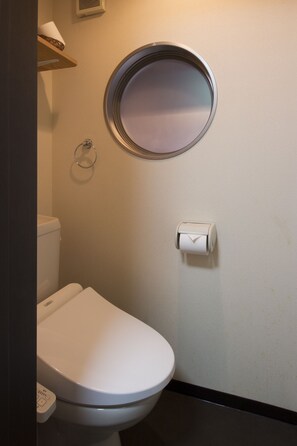 Baignoire, sèche-cheveux, serviettes fournies, savon