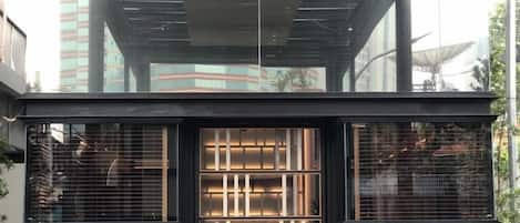 Façade de l’hébergement