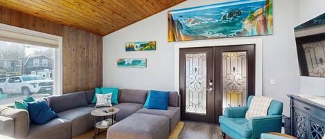 Fernseher, DVD-Player, Bücher, Videothek