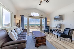 TV, DVD player, books, video library