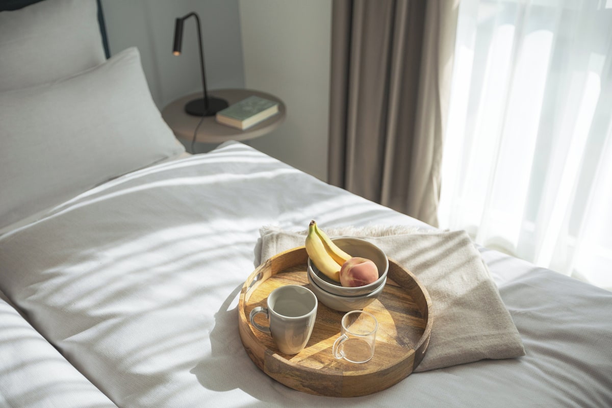 In-room safe, blackout drapes, soundproofing, free cribs/infant beds