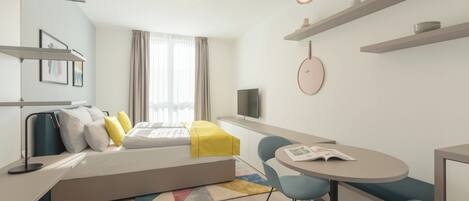 Coffres-forts dans les chambres, rideaux occultants