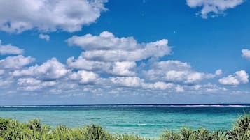 Premier Twin kamer, uitzicht op oceaan, langs het strand (201 Anthurium) | Uitzicht vanaf balkon