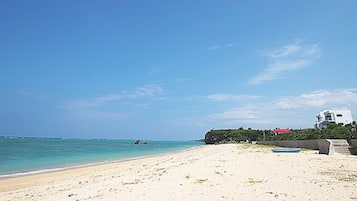 Beach nearby, white sand