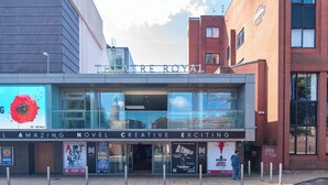 A theatre building with a sign reading "Theatre Royal". - "Stafford Rest" – Cozy Apartment with Smart TV, WiFi, and Stunning Street Views (Norfolk)