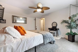 Desk, iron/ironing board, travel crib, free WiFi