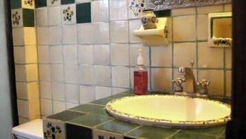 Shower, free toiletries, hair dryer, bathrobes