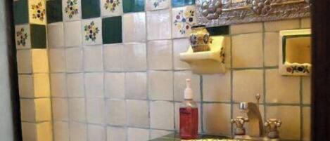 Shower, free toiletries, hair dryer, bathrobes