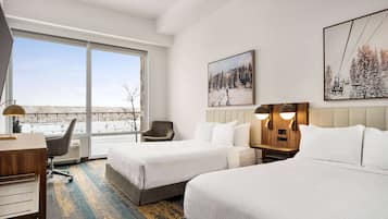Room, 2 Queen Beds, Accessible, Non Smoking | Premium bedding, desk, laptop workspace, blackout drapes