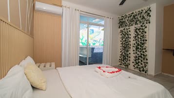2 makuuhuonetta, silitysrauta/-lauta, ilmainen Wi-Fi, vuodevaatteet