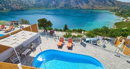 Stunning Lake Kournas Retreat 2 New Private Pool