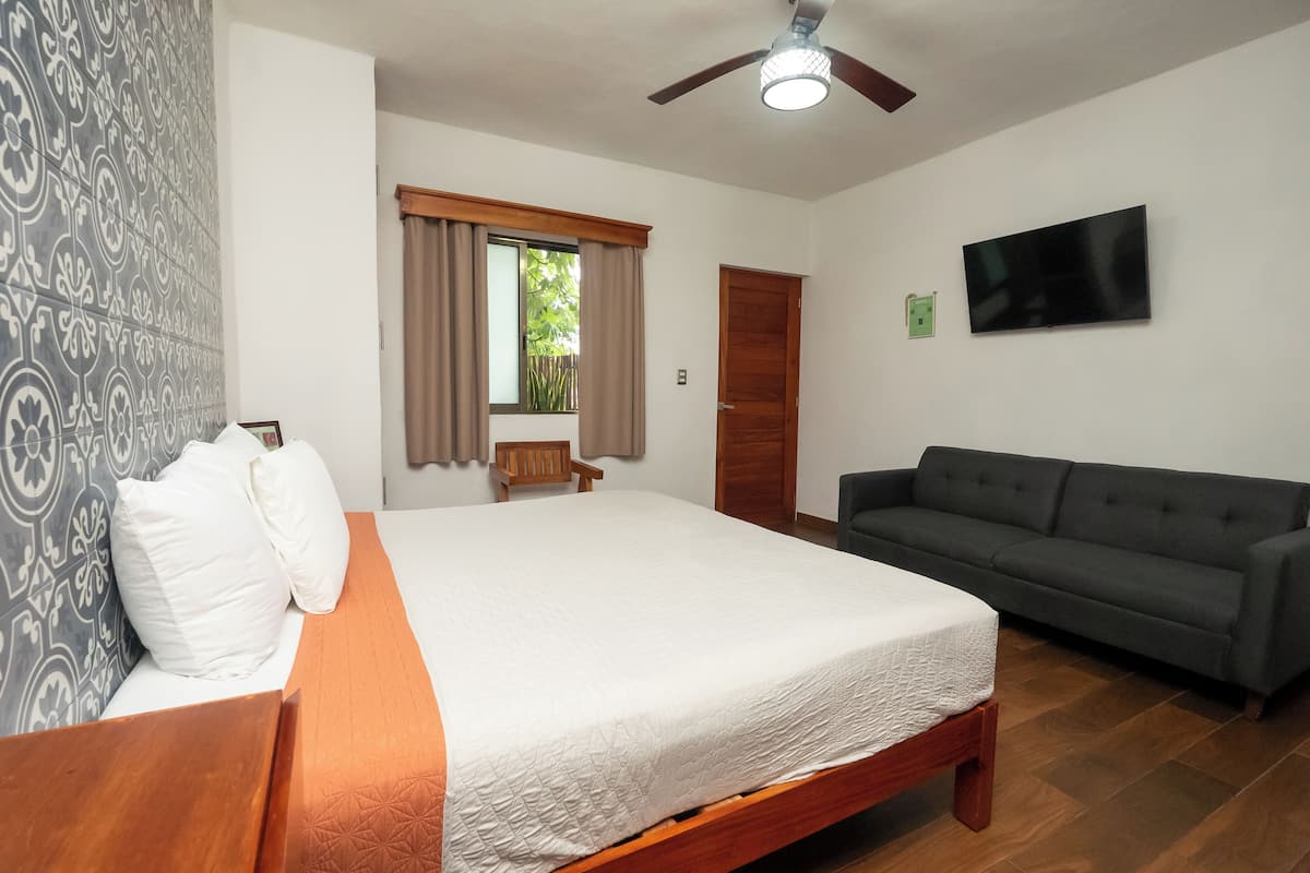 Blackout curtains, iron/ironing board, free WiFi, bed sheets