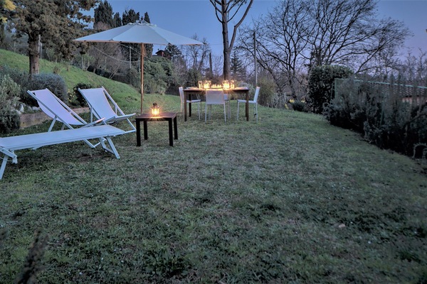 relaxing under the stars after a hot summer day.