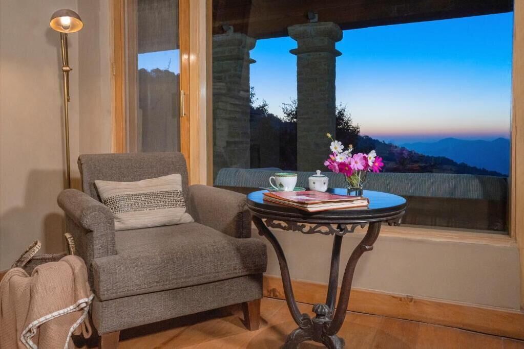 Uitzicht vanuit accommodatie