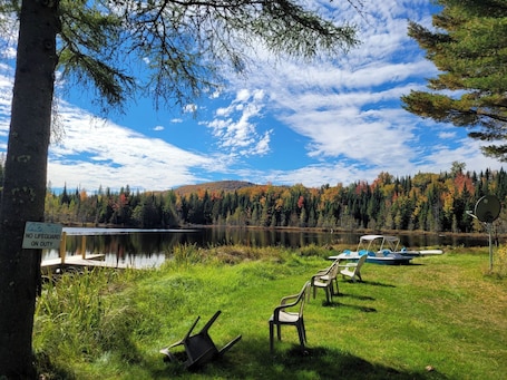 Dock. Ladd Pond Cabins and Campground