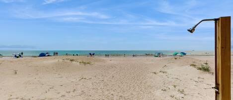 On the beach
