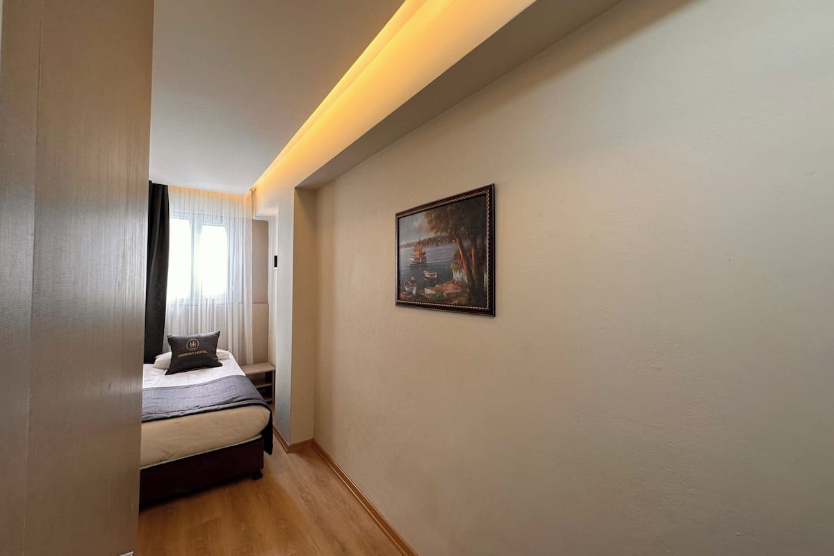 Habitación individual | Escritorio, espacio para trabajar con laptop y insonorización