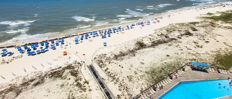 Aan het strand