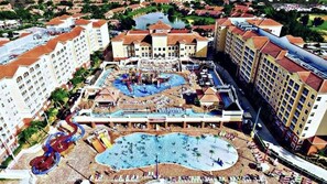 Outdoor pool, a heated pool - 1 Bedroom Deluxe Villa Condo - Private Resort Waterpark on site (Orlando)