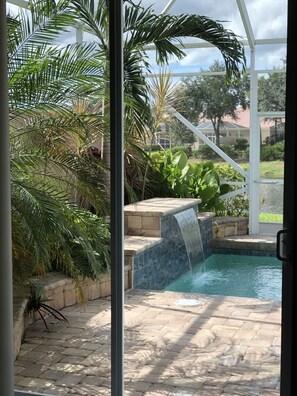 Outdoor pool - Beautiful home in private community close to the beach (Bonita Springs)