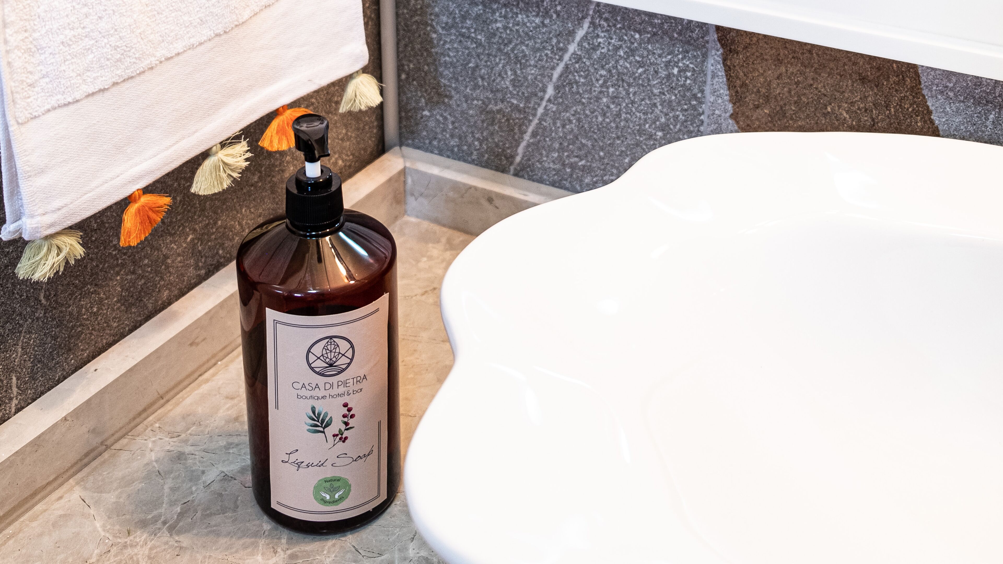 shower, rainfall showerhead, designer toiletries, hair dryer