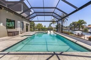 Una piscina riscaldata