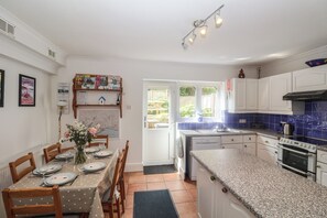 Fridge, dishwasher, cookware/dishes/utensils - 2 Kersbrook Gardens (Lyme Regis)