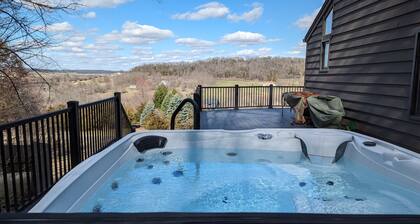 Stunning views, amazing gathering spaces, NOW with HOT TUB