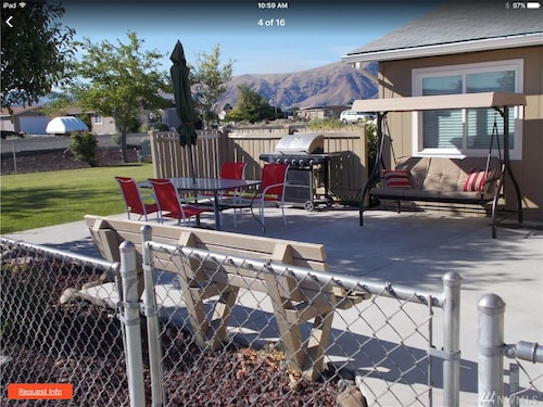 Two bedroom, three bathroom fenced yard. Game room with hide a bed. Pet friendly