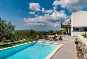 A heated pool