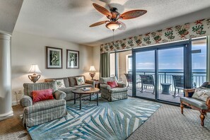 TV, DVD player - Best of the Best: Oceanfront 3 Bedroom w/ Amazing Pools, Dining & More! (Myrtle Beach)