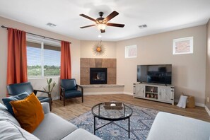 TV connectée, cheminée